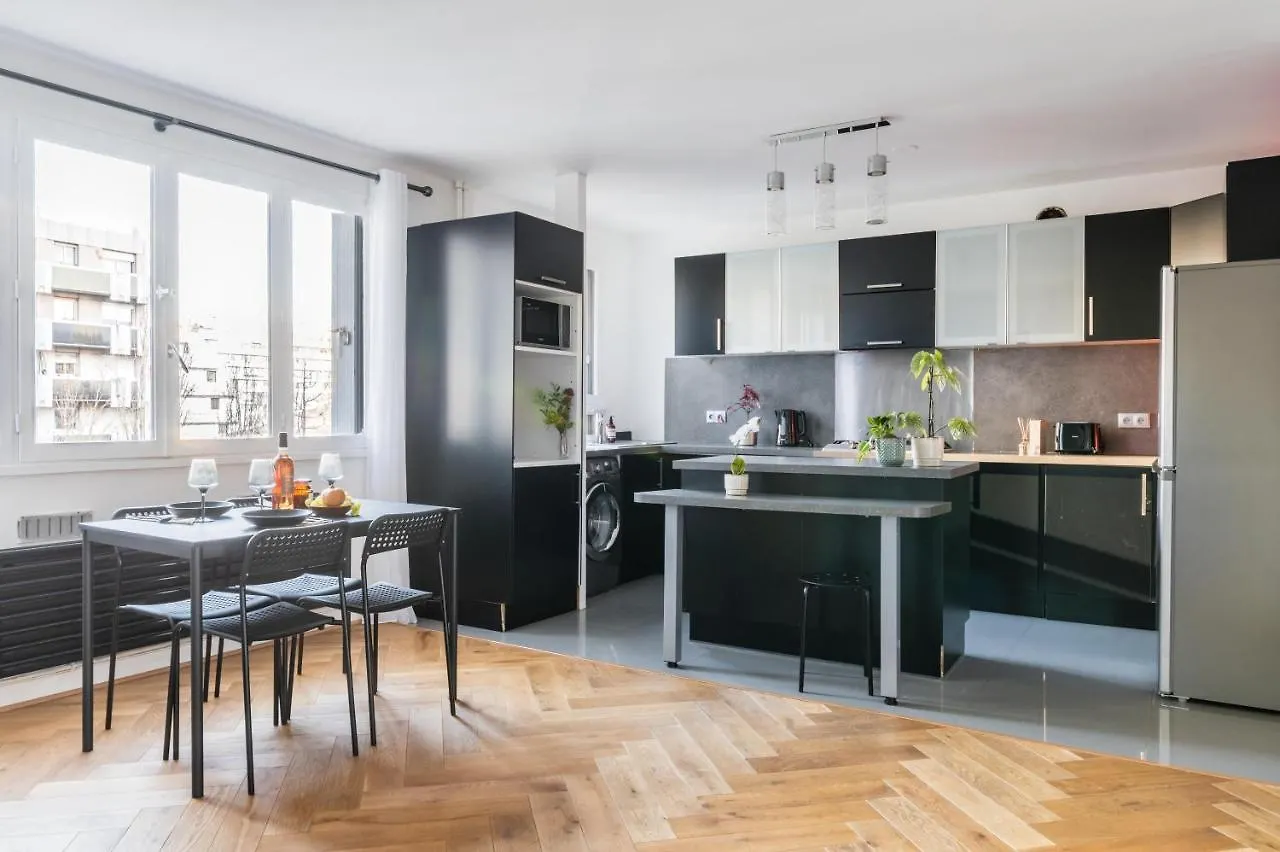 公寓 Bel Appartement 6 Pers Bord Canal De L'Ourcq La Villette-Parking 巴黎